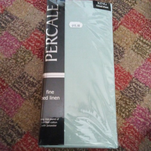 New percale duck egg blue - percale,