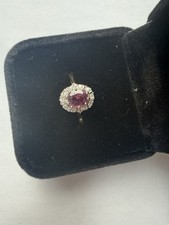 18ct Gold Ruby & Diamond Ring