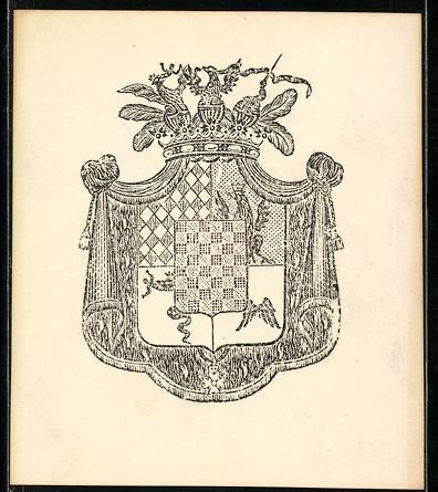 Exlibris reich verziertes - exlibris,