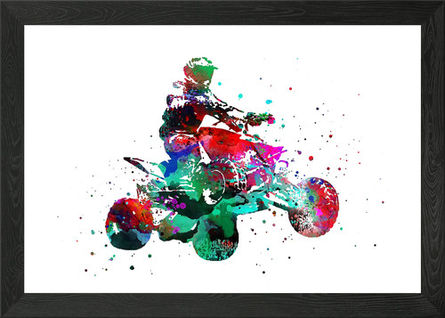 Quad bike framed - framed, art