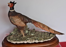 Beautiful Guiseppe Armani Pheasant Bird Figurine 31 cm long