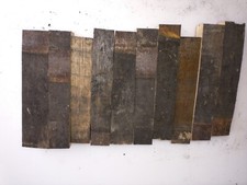 Oak woodturning pen blanks made from Irish whiskey barrel staves. Pack of 15