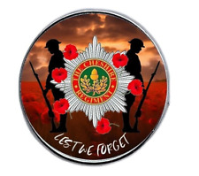 The Cheshire Regiment remembrance lest we forget lapel pin badge 25mm