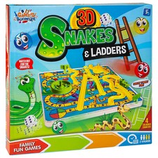3D Snakes & Ladders Board Game