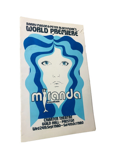 Theatre program miranda 1980 - theatre,