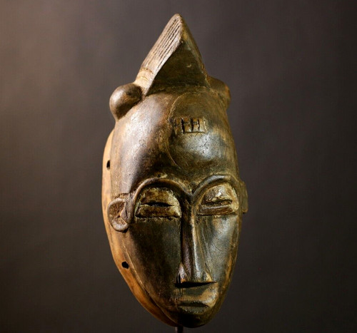 African tribal mask carved - mask,