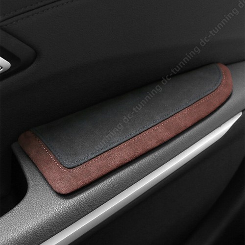 Dark brown alcantara car - brown,