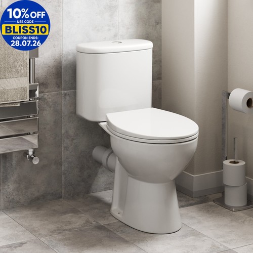 Rimless close coupled toilet - coupled,
