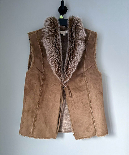 Women brown faux fur - h&m,
