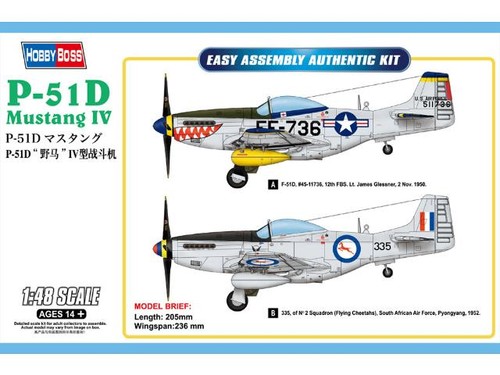Hobbyboss 85806 p - 85806, p-51d