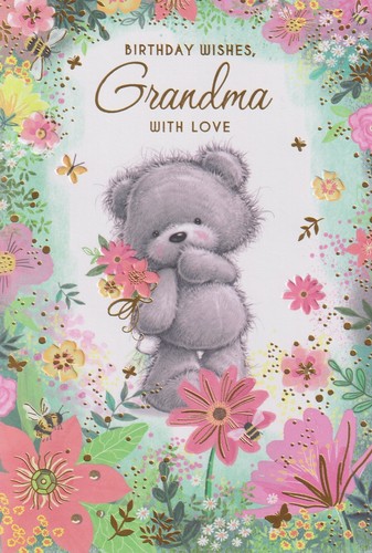 Grandma birthday greeting card - grandma,