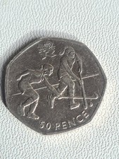 HOCKEY - 2011 olympic 50p coin Fifty Pence, Circulated   