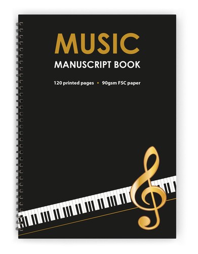 Blank music manuscript book - music,