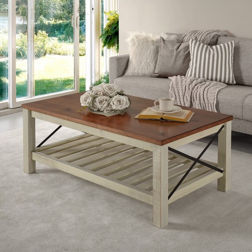Cottage coffee table white - table,