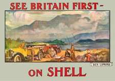 VINTAGE POSTER Shell Petrol