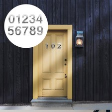 10Pcs Silver Number Sign Self