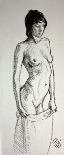 Original female charcoal - original,