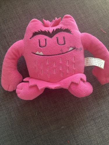 Colour monster plush toy pink - monster,