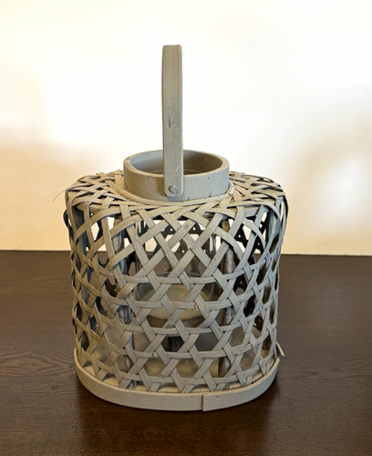Grey woven wooden - woven, tea