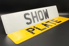 Show Number Plates 2D Front &