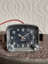 Vintage Classic Car Smiths Rectangular Dash Board Clock-Interior Instruments.