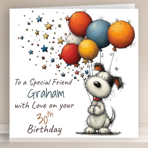 Personalised birthday card - personalised,