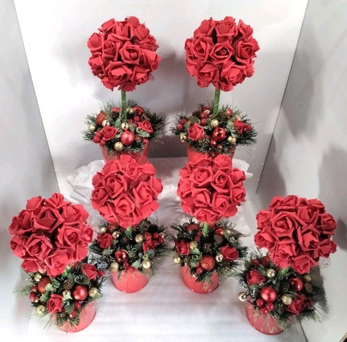 Christmas party table flowers - christmas,
