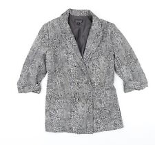 Topshop Womens Grey Animal