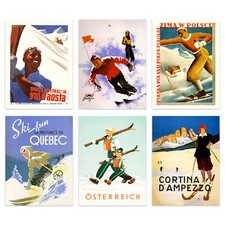 Vintage winter skiing ski - winter,