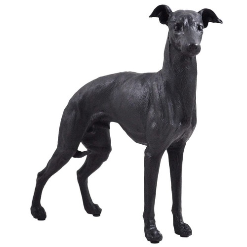 Greyhound dog painted bronze - greyhound,