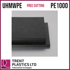 Black UHMWPE PE1000 Sheet Cut to Size Ultra High Density Polyethylene Plastic