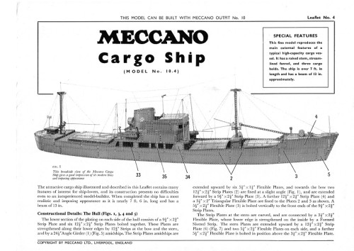 Meccano model plan - meccano,