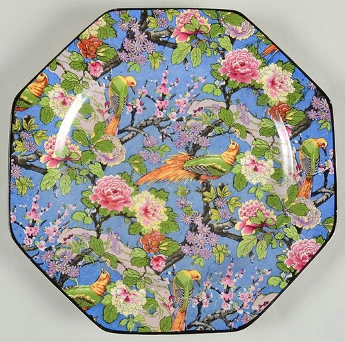 Crown ducal blue chintz - crown,