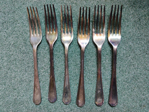 Dinner forks set silver - forks,