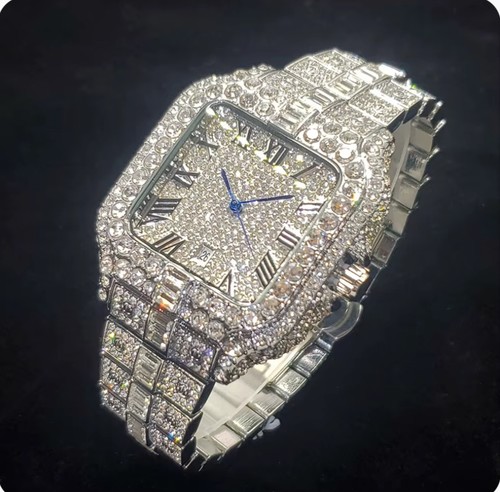 Luxury diamond watch - luxury, men
