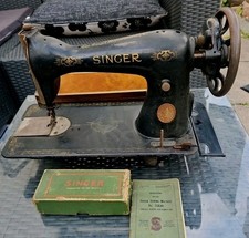 Antique Singer 15K Sewing Machine with Instruction Booklet & Accessories 