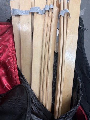 Ikea wooden bed - wooden, slats