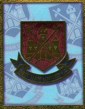 West Ham United Foil Badge Shiny Merlin FA Premier League 1998 98 Sticker 457