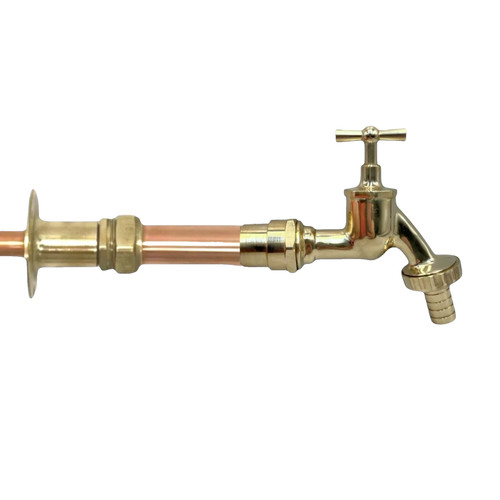 Copper and brass wall - and, mounted