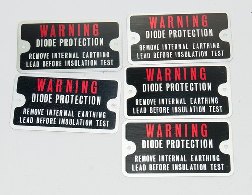 Warning plaque 503 01158 - 5x, 503/2/01158