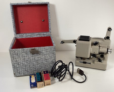 Eumig Wien Vintage Film Projector Type P8 Automatic + Cable, Carry Case, 3xBulbs