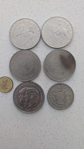British coin lot incl 1977 - lot,