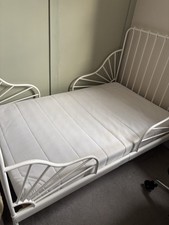IKEA Minnen Extendable Kids Bed White with Mattress