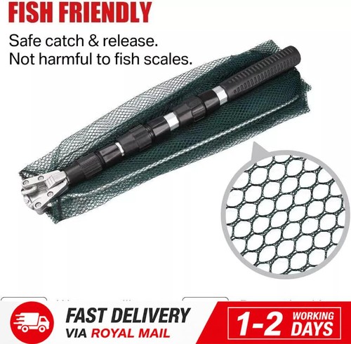 Landing net telescopic folding - net,