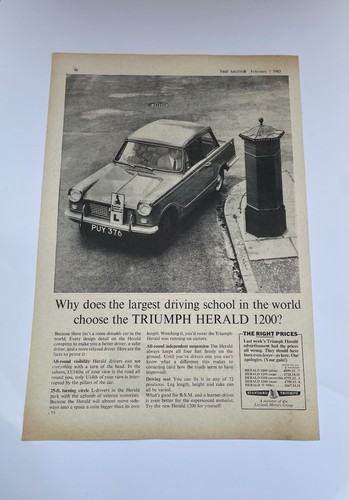 Triumph herald 1200 advert - triumph,