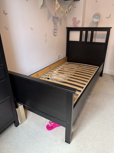 Ikea black single hemnes - single, bed
