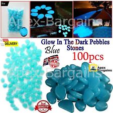 100x Glow In The Dark Stones Pebbles Luminous Garden Aquarium Fish Tank Outdoor