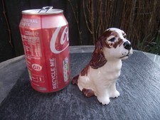 Vtg Campsie Ware Scottish Pottery Brown & White Spaniel Figurine Ornament