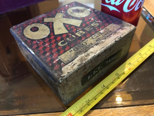 Oxo cubes tin vintage - oxo, metal