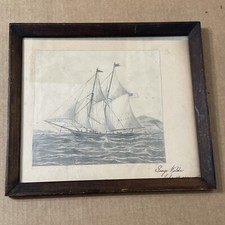 Antique Pencil Drawing of